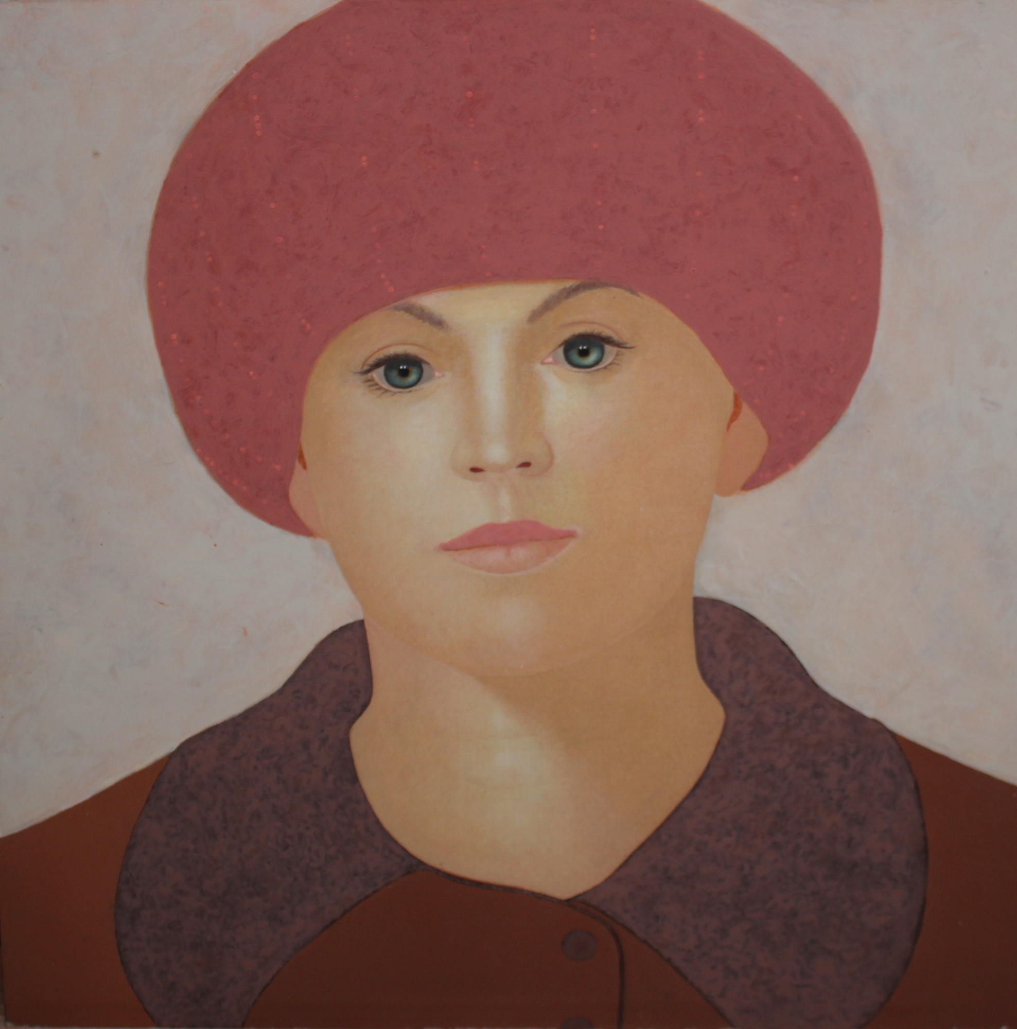 Frau mit roter Mütze