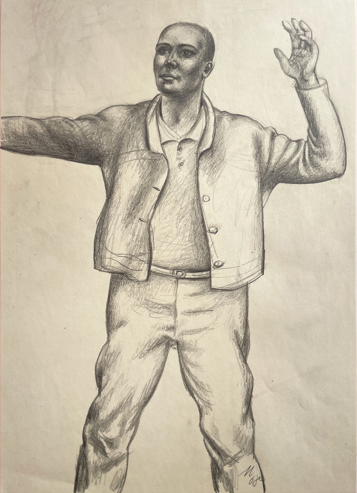 Studie Stehender Mann