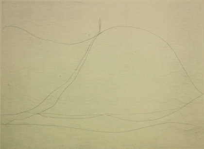 Gerhard Altenbourg: Talsuche, am Siebenweg [WVZ R206 (schwarz)], 1988
