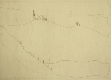Gerhard Altenbourg: Der Hügel umbuschtes Wispern [WVZ R208 (schwarz)], 1988