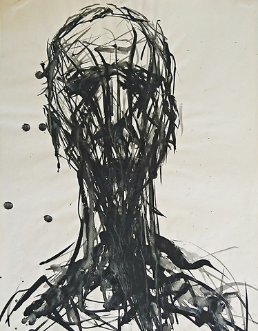 Max Uhlig: Männerkopf, 1991
