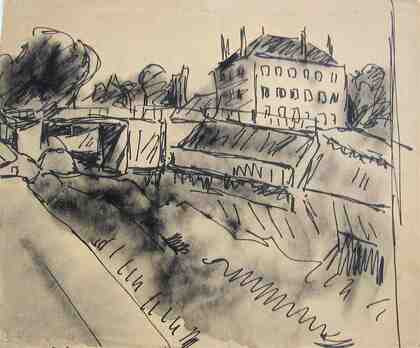 Albert Wigand: Rethel, Aisne Kanal, 1916