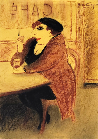 Herta Günther: Café auf Gelb, 1995