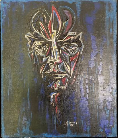 Ernst Günter Hansing: Männerkopf - Berthold Beitz, 1966