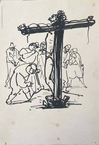 Josef Hegenbarth: Kleine Kreuzigung, 
