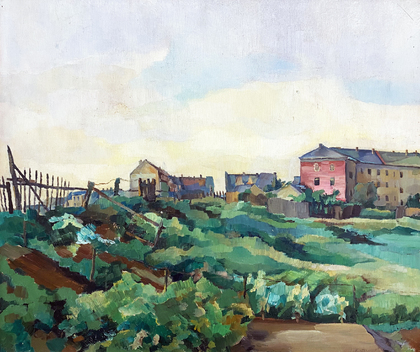 Paula Lauenstein: Am Rande der Großstadt (Mickten), 1925