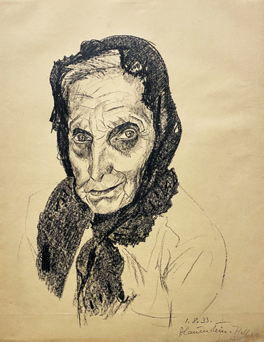 Paula Lauenstein: Bäuerin Hall Tirol, 1933