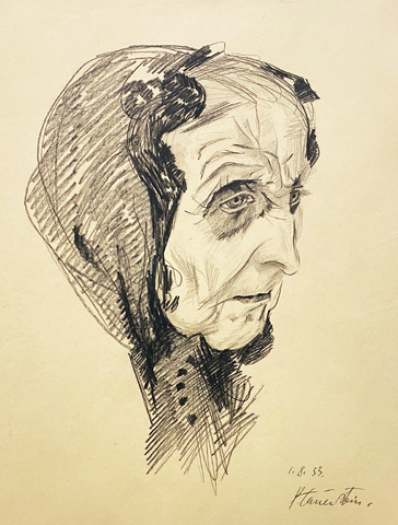 Paula Lauenstein: Bäuerin Hall Tirol, 1933