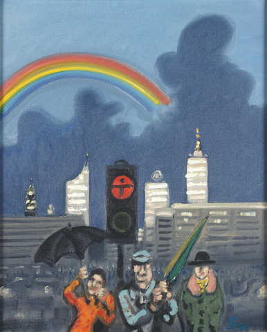 Wolfgang Mattheuer: Regenbogen, 1994