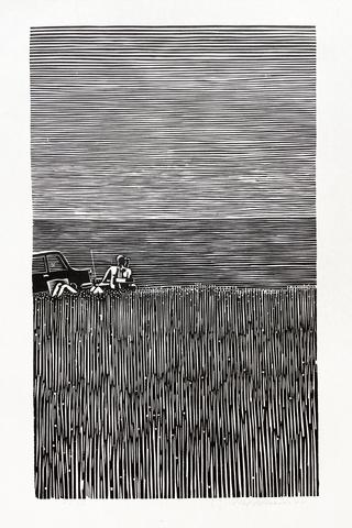 Wolfgang Mattheuer: Mann am Meer, 1974