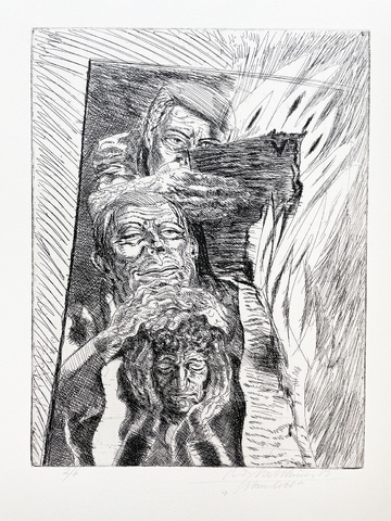 Wolfgang Mattheuer: Mann lebt, 1989