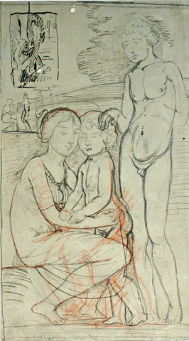 Max Ackermann: Studie: Familie, um 1911