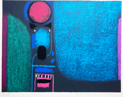 Max Ackermann: Überbrückte Kontinente II, 1972
