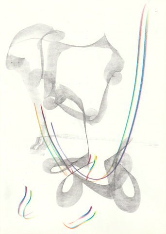 Wilhelm Müller: o.T. (Zyklus "Japanischer Zirkus"), 1985