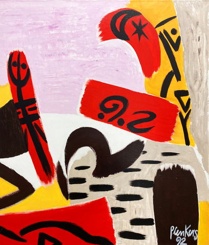 Stefan Plenkers: Rote Wegzeichen, 1992