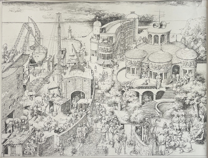 Werner Tübke: Studie zu "Geschichte der deutschen Arbeiterbewegung", 1960