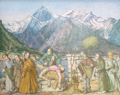 Werner Tübke: Am Brienzer See, 2000