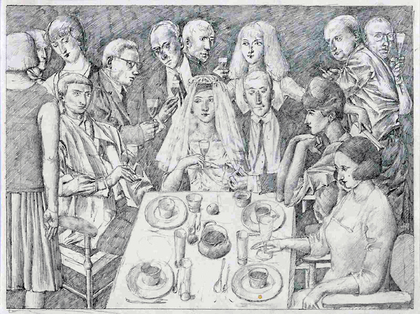 Werner Tübke: Hochzeit III, 1963