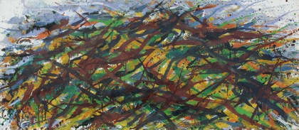 Max Uhlig: Helle Buschlandschaft, 1979