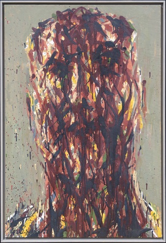 Max Uhlig: Frontaler männlicher Kopf W.S., 12.1999/01.2000