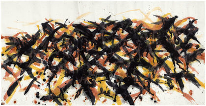 Max Uhlig: Grande formation au jeune-rouge-bleu-noir, 1998