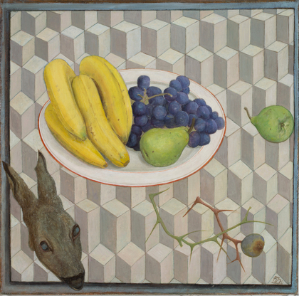 Doris Ziegler: Stillleben mit Obstschale (Wvz 292), 2020
