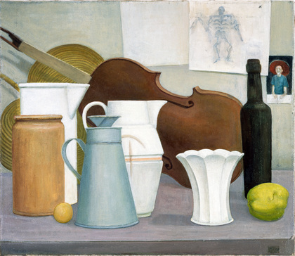 Doris Ziegler: Stillleben mit Geige und Zitrone (Wvz 221-Abb 171), 2010