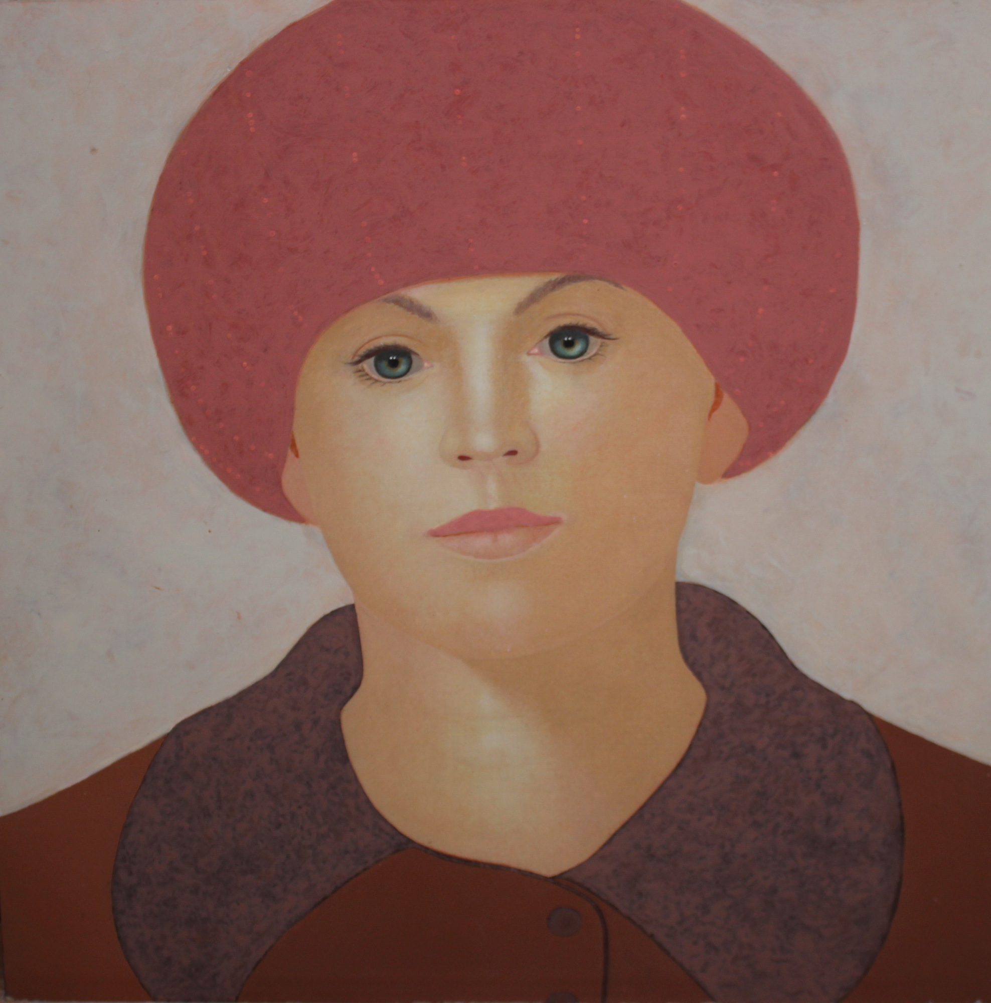 Frau mit roter Mütze