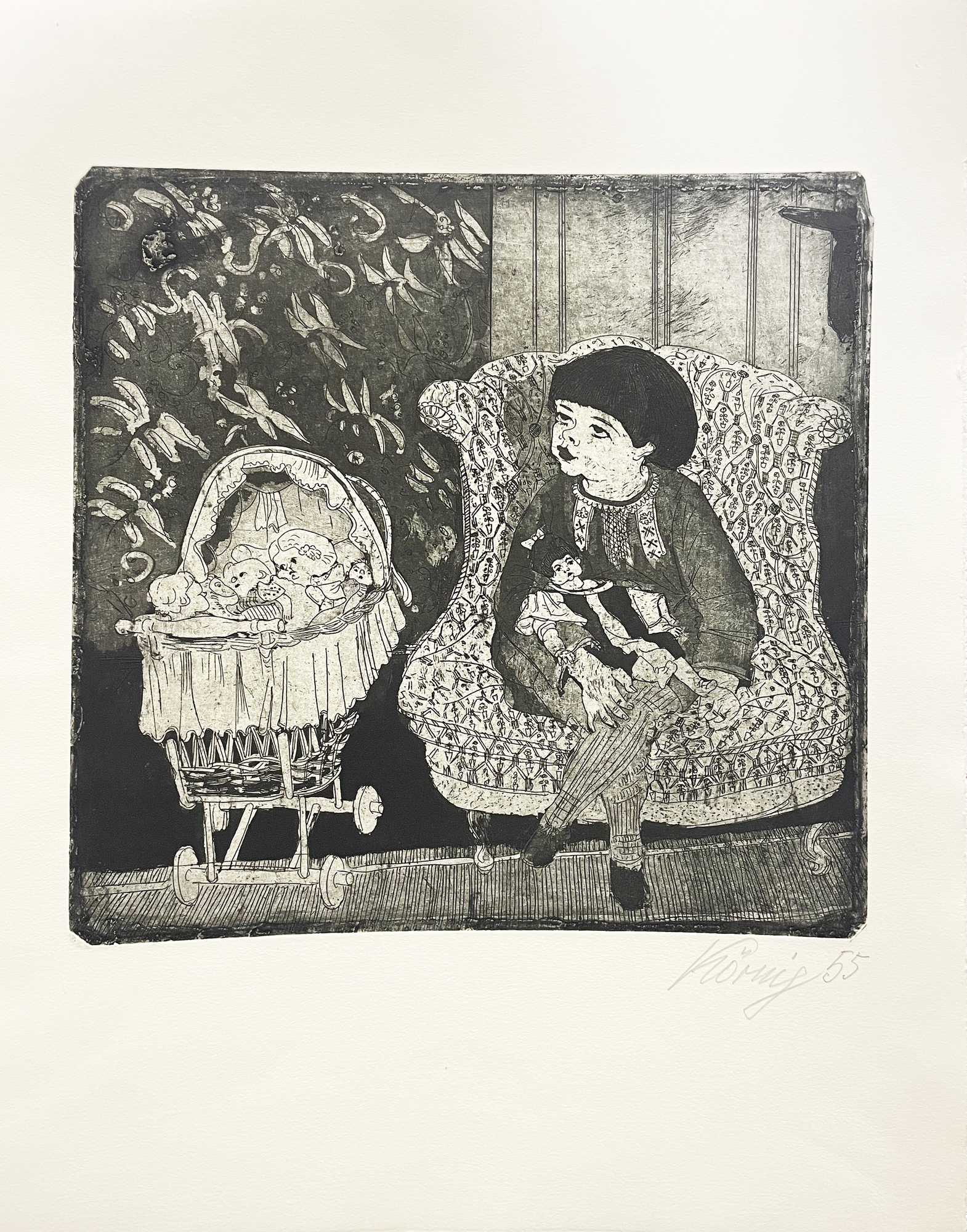 Mein Töchterchen im Stuhl (aus Folge 'Fastnachtsspuk im Wallgäßchen')