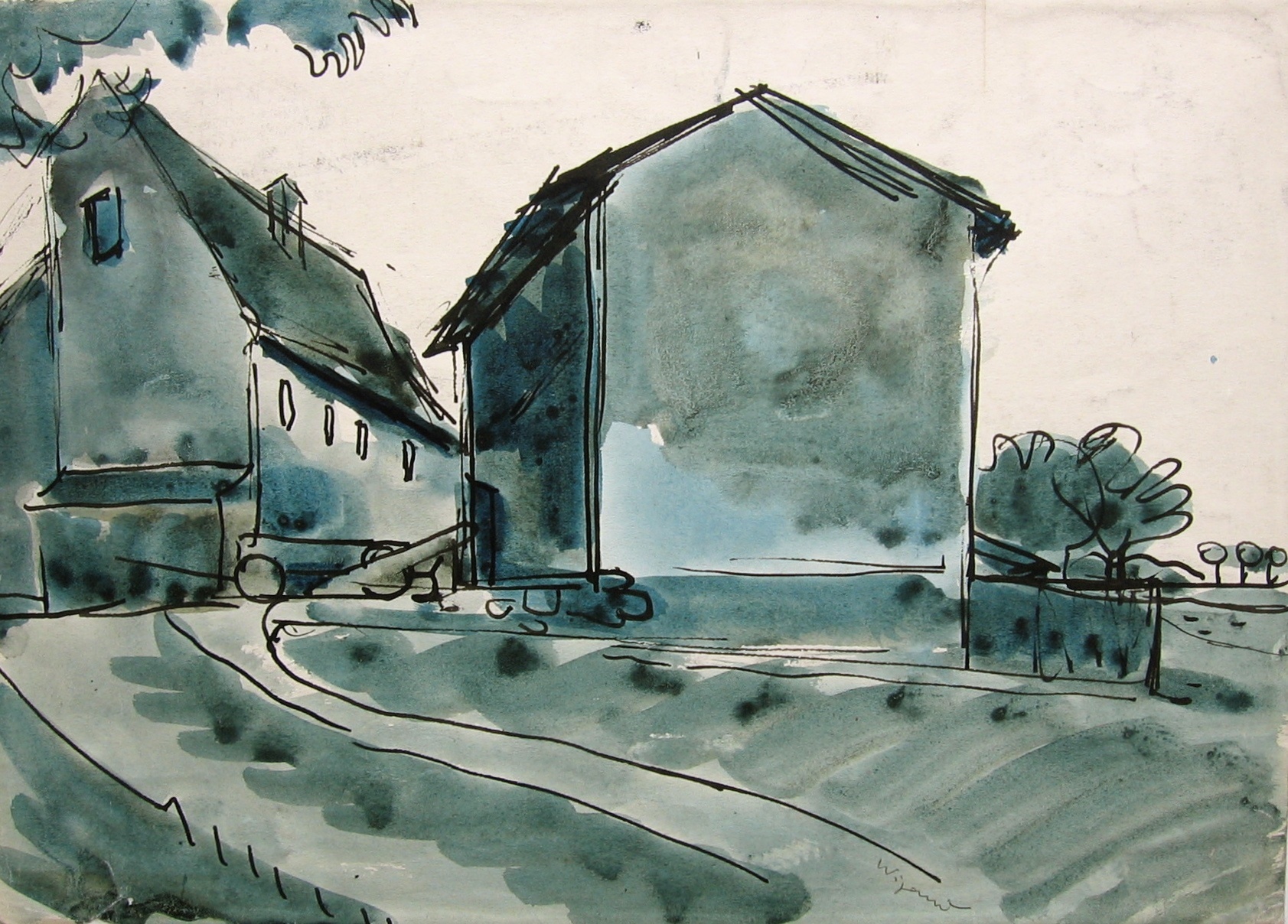 Zaschendorf (Straße zum Gehöft) (WVZ B-1929/3)