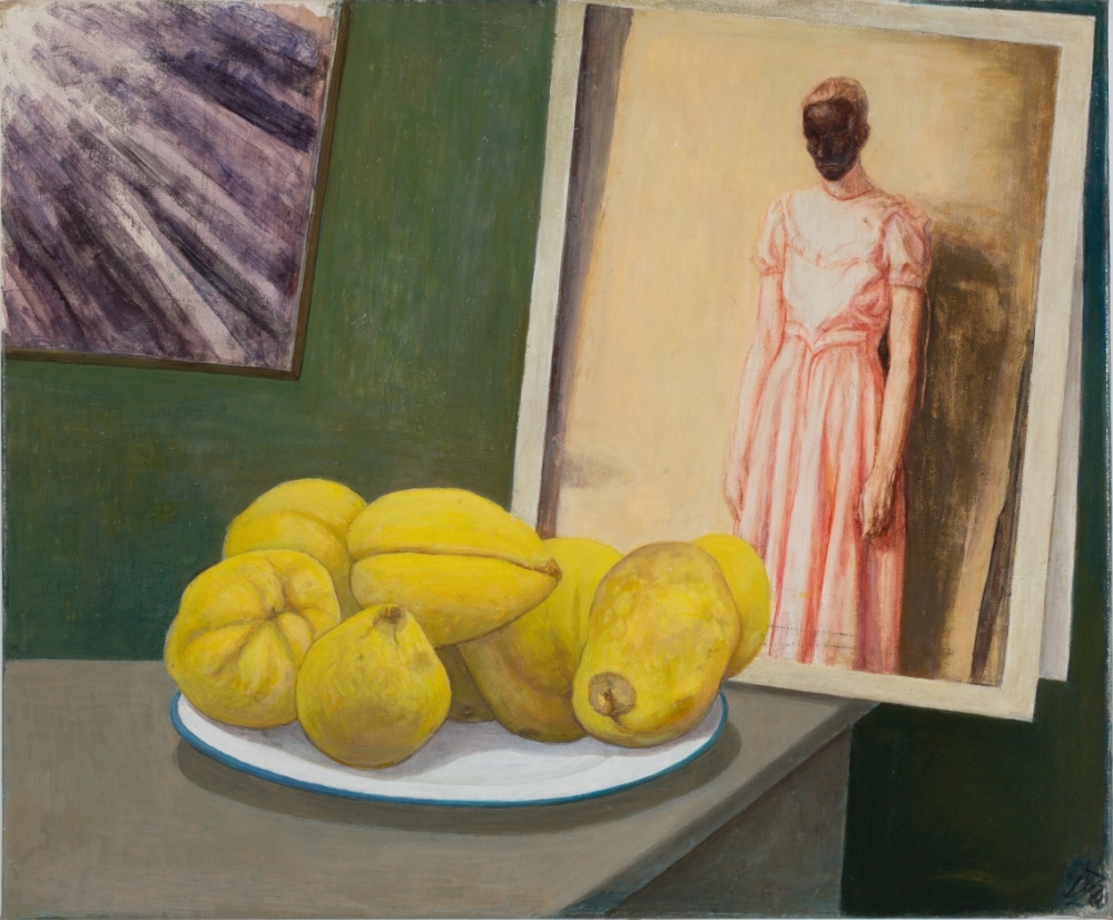 Stillleben mit Quitten IV - Hommage à M. Borremans