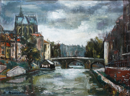 Rolf Müller-Landau: Die Kathedrale von Metz, um 1941