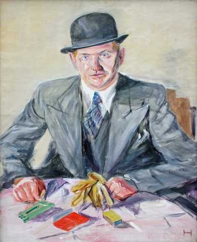 Ernst Hassebrauk: Bildnis eines Leipziger Kunsthändlers, 1937