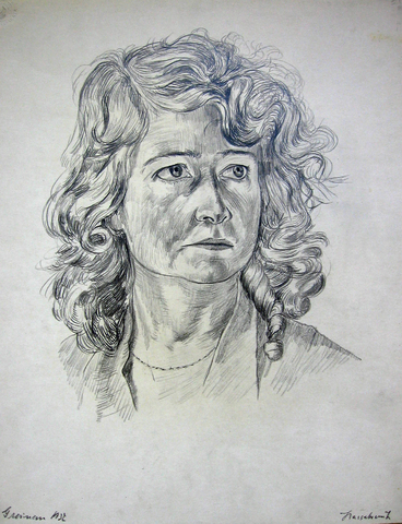 Ernst Hassebrauk: Bildnis Charlotte Hassebrauk, 1932