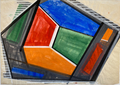 o.T. (farbiger Kristall) 1956