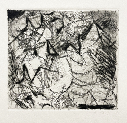 Eugen Batz: Zu Zweien (aus Mappe 'Radierungen 1949'), 1949