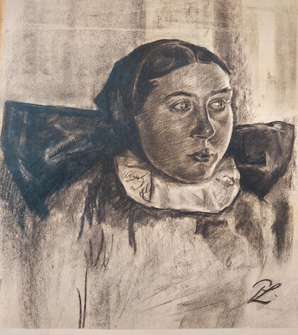 Paula Lauenstein: Wendin (Sorbin mit Tracht), 1924