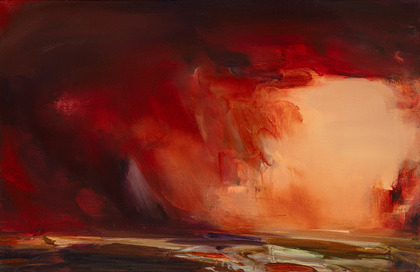 Mona Pourebrahim: Rote Wolke, 2025