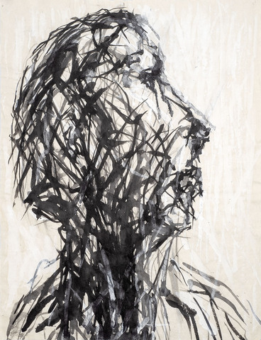 Max Uhlig: Seitlicher Kopf, nach rechts (Angela S), 1993